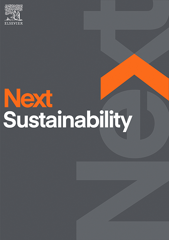 Go to journal home page - Next Sustainability